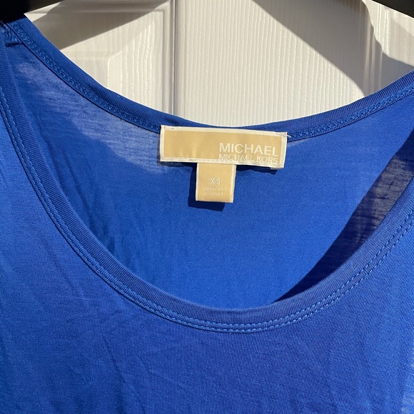 Michael Kors royal blue silk panelled tank top. - Picture 5 of 5